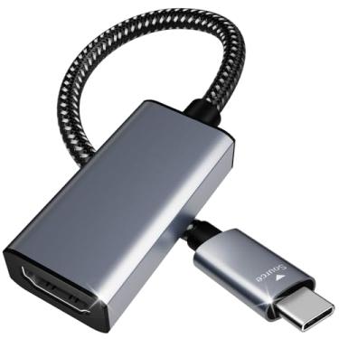 Imagem de Adaptador USB C para HDMI, adaptador USB tipo C para HDMI [compatível com Thunderbolt 3/4] com iPhone 15 Pro/Max, MacBook Pro/Air 2023, iPad Pro, iMac, S23, XPS 17, Surface Book 3 e mais