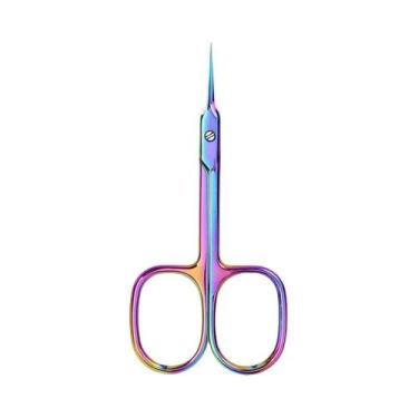 Imagem de Tesoura Curva Extra Fina Para Cutículas Masculina Profissional Para So