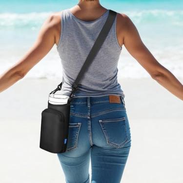 Imagem de Bolsa de transporte para garrafa de água com bolso para celular Stanley copo de 30/1,2 l com alça ajustável