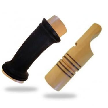 Imagem de Apito Inhambu Açu 05 + Apito Aracuã com Fole 32 Pios em madeira profissionais