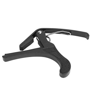 Imagem de RiToEasysports Estojo de Armazenamento de Seta Capo de Guitarra de Liga para Banjo Bandolim Elétrico Com Palhetas de Guitarra, Material de Textura Dura, para Guitarrista, Ampla Aplicabilidade (Preto)