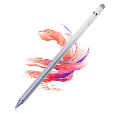 Imagem de Caneta Stylus para tela sensível ao toque – Caneta Stylus de ponta ultrafina de 1,5 mm para iPad Pro, Air | Tampa magnética | Bateria 12H | Sem Bluetooth | Compatível com iPhone, Android, Chromebook