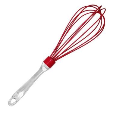 Imagem de Batedor de Silicone Cabo Acrilico 30cm - Homecook, Única