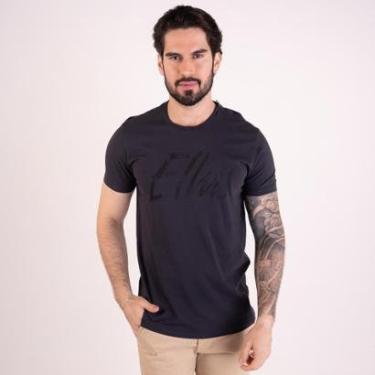 Imagem de Camiseta Ellus Cotton Maxi Classic Chumbo-Masculino