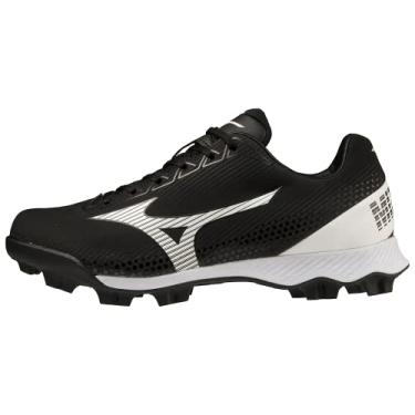 Imagem de Mizuno Tênis infantil unissex Wave Finch Lightrevo Jr, Preto/branco, 2.5 Big Kid