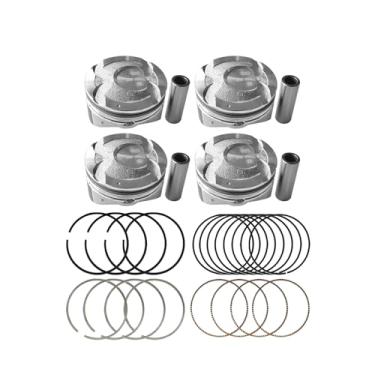 Imagem de Conjunto de anéis de pistão de motor de tamanho grande + 0,50 mm serve para Hyundai Veloster Accent Kia Rio 1.6L 2012-2017, substitui 23041-2B600, 23041-2B610, 23041-2B620