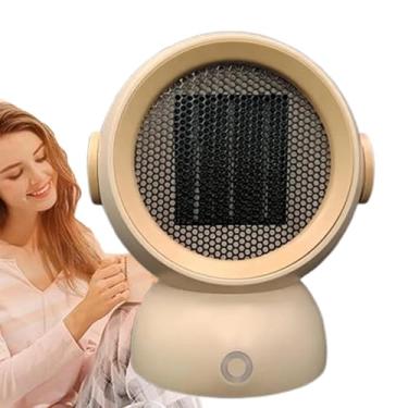 Imagem de Shakven Aquecedor de ambiente,Aquecedor portátil | Aquecedor de mesa para uso interno | Aquecedor pequeno de sala de aquecimento rápido com temperatura de 2 modos para quarto e acampamento ao ar livre