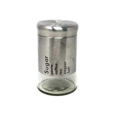 Imagem de Pote De Vidro Com Tampa Inox 15X8.8 Cm - Mabel