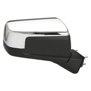 Imagem de Para Chevy Silverado 1500 2019 2020 2021 2022 Espelho de porta do lado do passageiro | Potência | Aquecido | Com sensor de temperatura | Cromo | Substituição para GM1321585 | 191275841624, 84309732