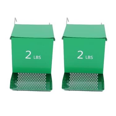 Imagem de Asixxsix Alimentador de Coelho Suspenso de 2 Unidades, Dispensador Automático de Alimentos para Animais de Estimação Suspenso Com Tampa, Estação de Alimentação de Gaiola de Metal para