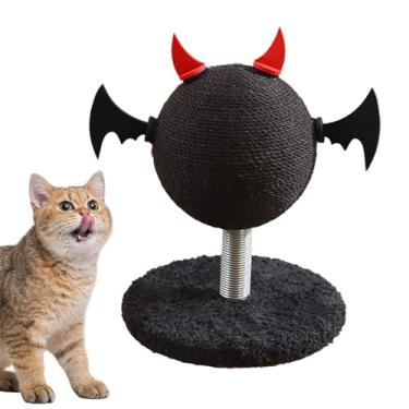 Imagem de Brinquedo arranhador para gatos | Brinquedos de exercício com ventosa com bola - brinquedos interativos para arranhadores - para casa, sala de estar, cozinha, varanda, varanda, entrada, apartamento