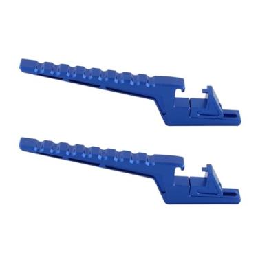 Imagem de Ysyqkn Apoios para Os Pés Do Passageiro, Suportes de Extensão, Apoios para Os Pés Antiderrapantes, Pedais Traseiros, Modificação de Pedais de Bicicleta, Azul