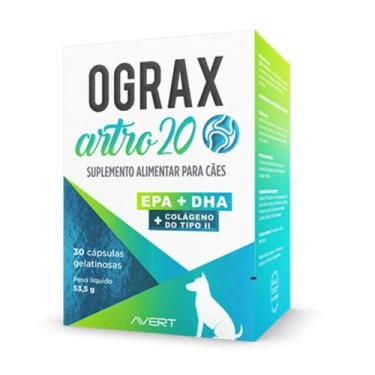 Imagem de Ograx Artro 20 Suplemento Cães Avert 30 Caps