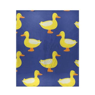 Imagem de Blueangle Cobertor de pato super macio e quente, 127 x 152 cm, leve para todas as estações, aconchegante cobertor para cama, sofá, sofá, fácil de cuidar (415)