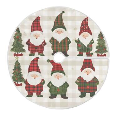 Imagem de SEHANY Saia para árvore de Natal, 122 cm, Papai Noel, vermelha, decoração de árvore de Natal, tapetes para decoração de festa de Natal em casa