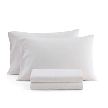 Imagem de Martha Stewart - Conjunto de lençóis de solteiro, frescos e personalizados com uma sensação leve de algodão percal naturalmente suave - Lençóis de cama com fronha e lençol de elástico combinando (rosa