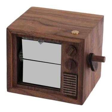 Imagem de XLWLLNJ Álbum de fotos flip book com manivela, luz e música, perfeito para formaturas, scrapbooking, festas e aniversários. Ideal para projetos DIY.