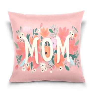 Imagem de Wassud Capas de almofada decorativas para o dia das mães, 45,7 x 45,7 cm, para sofá, casa, casa de fazenda, decoração de quarto