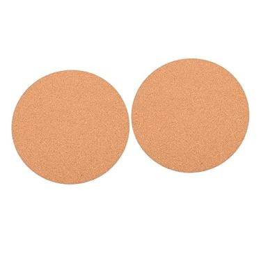 Imagem de YYBOES 2 peças de tapete de plantador de cortiça, vaso de plantas, bases de vaso de flores, pires para plantas, tapete para vaso de flores, almofada de placa, almofada de cortiça, vaso de flores