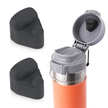 Imagem de 2 peças de rolha de substituição compatível com Stanley Quick FILP GO 680.4 g 1,020.6 g, tampa superior de garrafa de água, tampa de vedação de copo à prova de vazamento, acessórios de vedação de