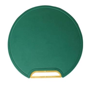 Imagem de Tábua de Corte Redonda Verde com Suporte em Pé, Antibacteriana, à Prova de Mofo