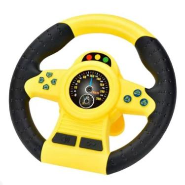 Imagem de Volante Brinquedo Simulador Interativo Som Gira 360 Ventosa - Dmtoys