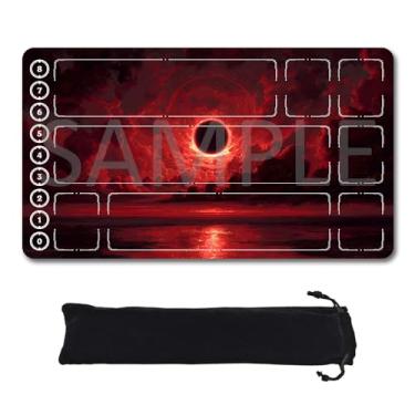 Imagem de Riftbound TCG Playmat with Zones Unofficial, Original Design Play mat 24x14 Inchnon Free Storage Bag (25102889,Zone)