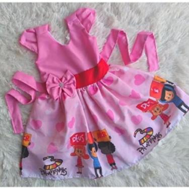 Imagem de Vestido Infantil Temático Simples 3 Palavrinhas - act, PP