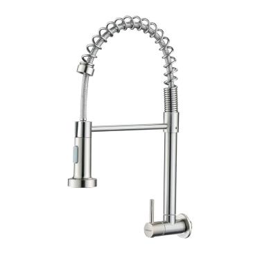 Imagem de Torneira De Parede Cozinha Gourmet Inox 304 Prata Brinovar