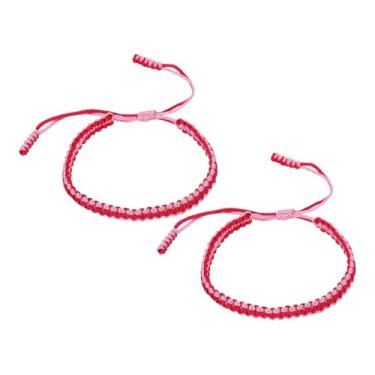 Imagem de PATIKIL Pulseiras trançadas feitas à mão, pulseiras de corda trançada ajustáveis, pulseiras tibetanas de proteção da sorte, One Size, Nylon, Sem Pedra Preciosa