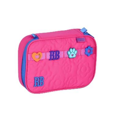 Imagem de Estojo Box Rebecca Bonbon Flower Power Feminino Escolar Grande (Rosa)
