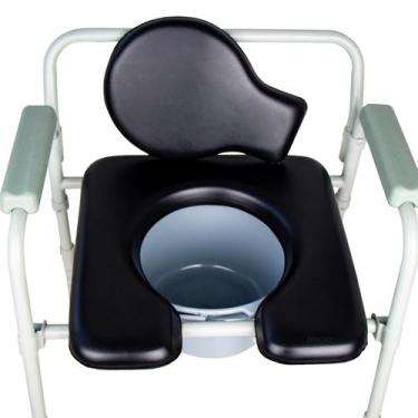Imagem de Almofada de assento Commode ZXMOBY PU Universal Fit Cadeira de toalete