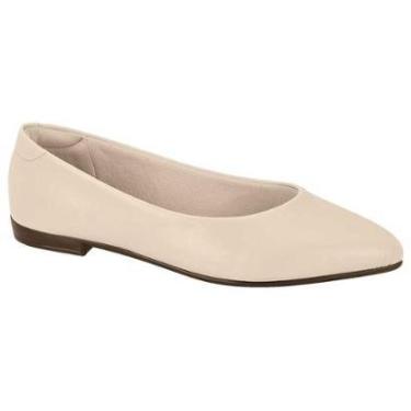 Imagem de Sapatilha Feminina Bico Fino Napa Creme Beira Rio 4136.395-Feminino