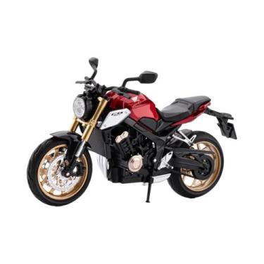 Imagem de Modelo De Motocicleta Diecast Honda CB650 CB400F Em Escala 1:12 Com Di
