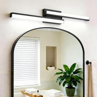 Imagem de NOVELUX ETL Listed 50.8 cm-81.3 cm Luz de LED retrátil para banheiro, luminária sobre espelho 34W/5700K/2780LM/regulável 10-100% 1 pacote