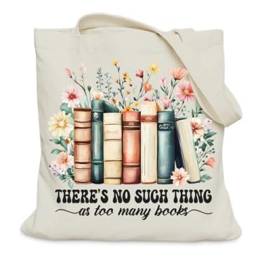 Imagem de Sacola de presentes para amantes de livros para leitores, bolsa de presente para professores bibliotecários