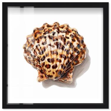 Imagem de Arte de parede glamorosa Wild Crest II Shadowbox por Notoriart, moldura preta, 33 x 33