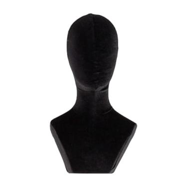 Imagem de Zialofi Modelo de cabeça de manequim, hat storage rack joalheria de lenço de beleza ferramenta de estilo de peruca manifestar manikin cabeçalho para spa, loja, Fundo Quadrado Preto