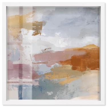 Imagem de Harbor Hues IV Shadowbox Print Sunset Wall Art por Art Remedy, moldura branca, 53 x 53 cm