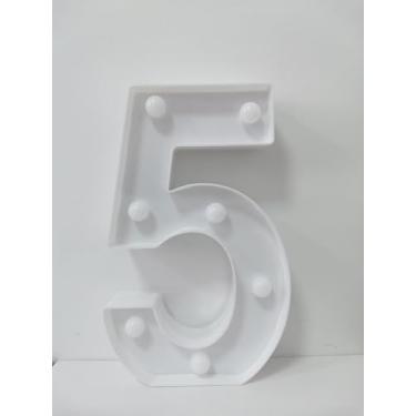 Imagem de HEYCOLOR Letreiro de luzes com números de letreiro com música de aniversário, luz decorativa de LED número 5 com controle remoto para festas, aniversários, casamentos, Natal, decoração de casa