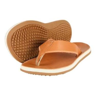 Imagem de Chinelo Kenner Legend 35 Couro Sandália Masculino Marrom-Masculino