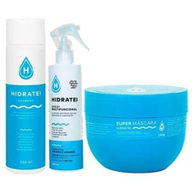 Imagem de Hidratei Kit Shampoo + Máscara + Leave-in Kit-Unissex