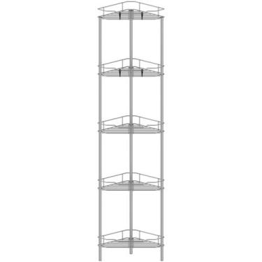 Imagem de Organizador HuggieGems 5 Tier Corner Shower Caddy cinza