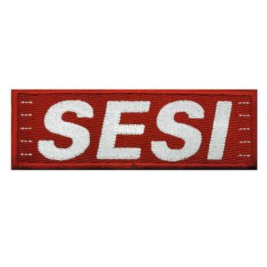 Imagem de Patch Bordado Sesi Moletom Unidade Termocolante Aplique 15x5 - Sete Se