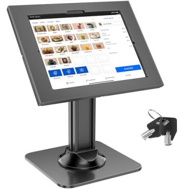 Imagem de AboveTEK Suporte de segurança para tablet quiosque de mesa antirroubo, suporte giratório de 360° - preto