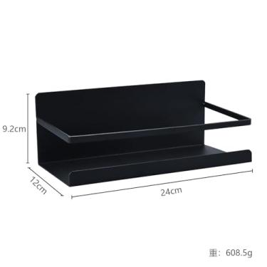 Imagem de Prateleira Magnética para Geladeira Sem Furacão de Temperos Fragrância Lateral Cozinha Fácil Instalar Uso Imediato Design Magnético Flexível Amigável