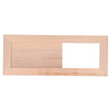 Imagem de Cryfokt Grade de Ventilação de Ar de Sauna de, Material de Cicuta de Painel de Ventilação Ajustável, Superfície Lisa, 34x13x1,1cm, Benéfica para Ventilação de Sauna