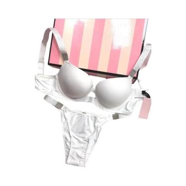 Imagem de Conjunto De Lingerie Sexy Com Strass Para Mulheres, Bralette E Tanga, 