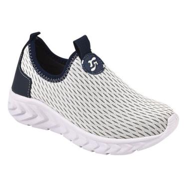 Imagem de Tênis Infantil Calce Fácil Confortável Marinho - Raniel Calçados, 36