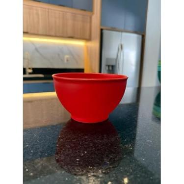 Imagem de Kit Potes 800ml + Tigelas Cumbucas Bowls Plástico - Ideal para Açaí, Sorvete, Doce e Salgado, Prático para Casa e Eventos, Versátil e Durável (Vermelho,10)